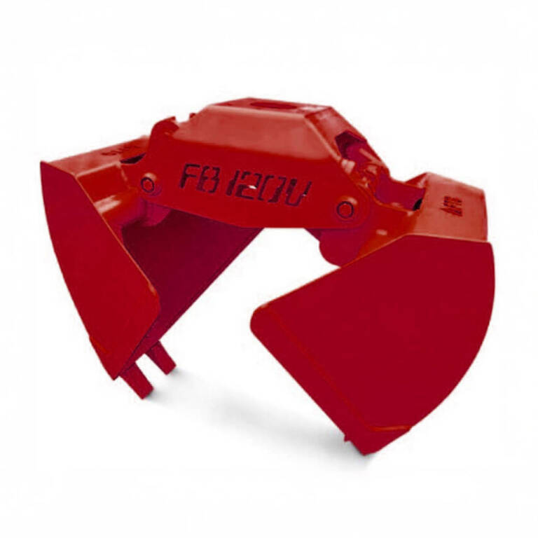 FB120V Bucket Grapple in red