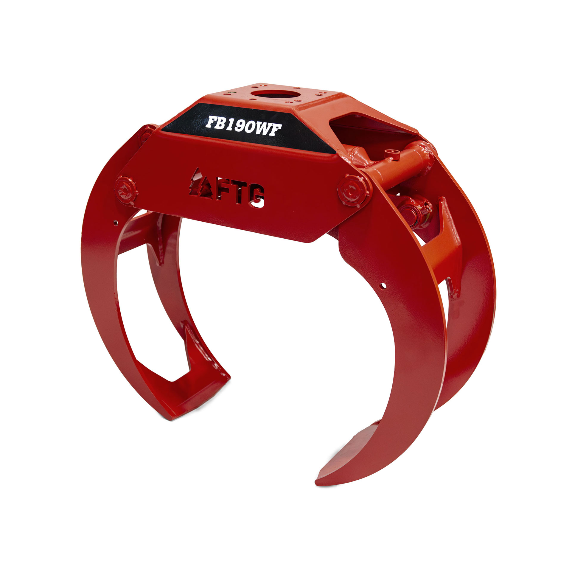 FB190WF Timber grapple in red