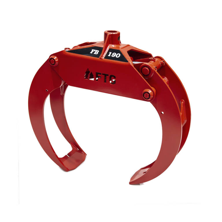FB190 Timber grapple in red