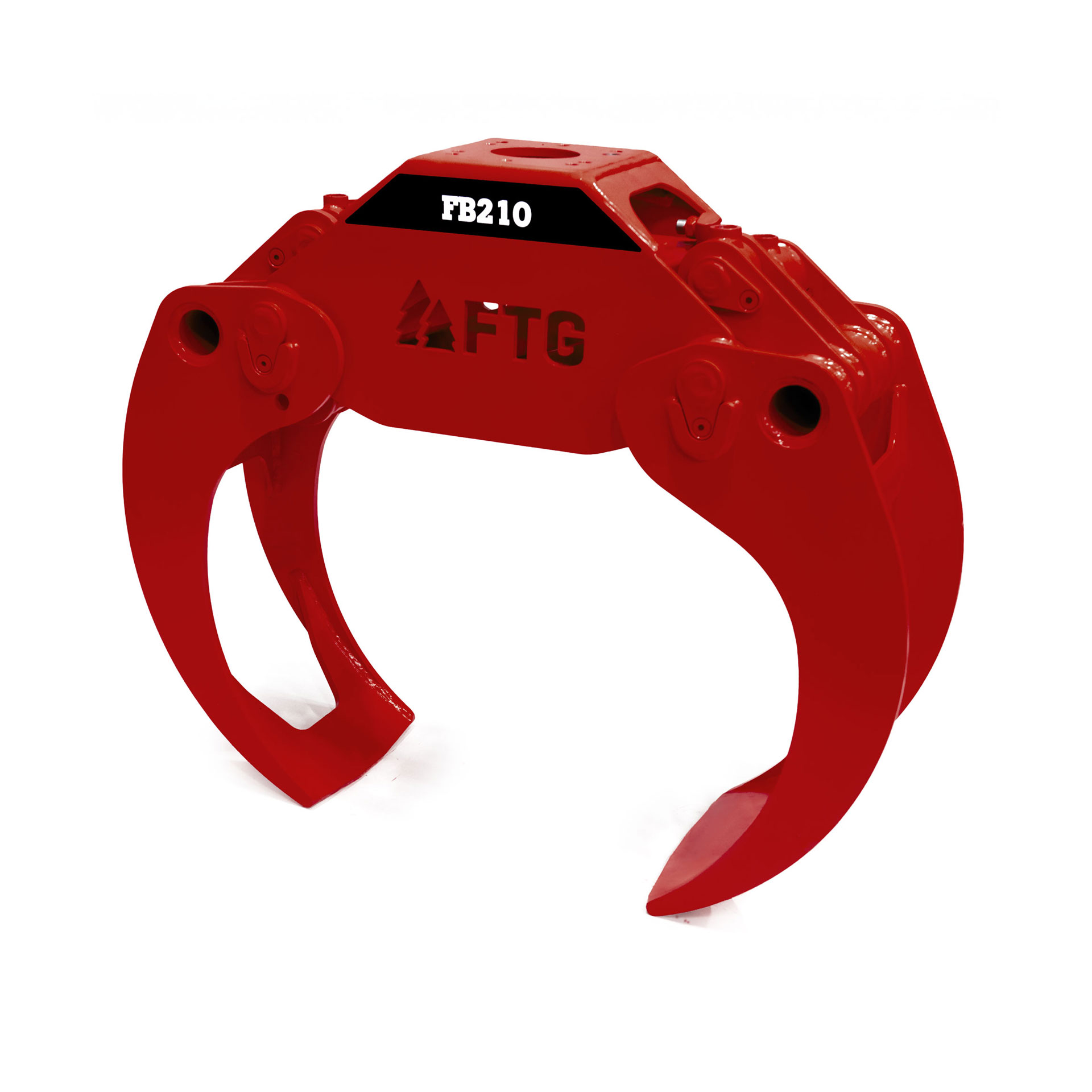 FB210 Timber grapple in red
