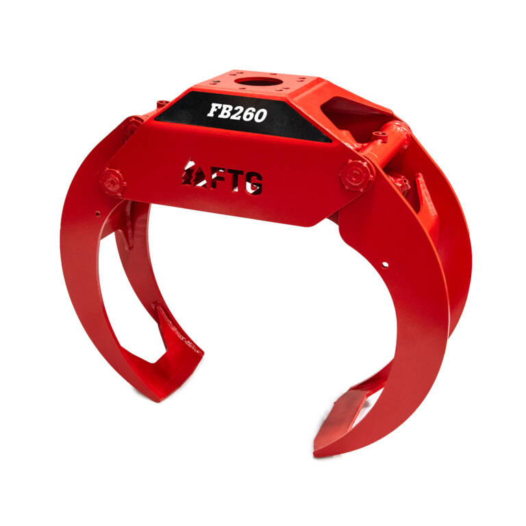 FB260 Timber grapple in red