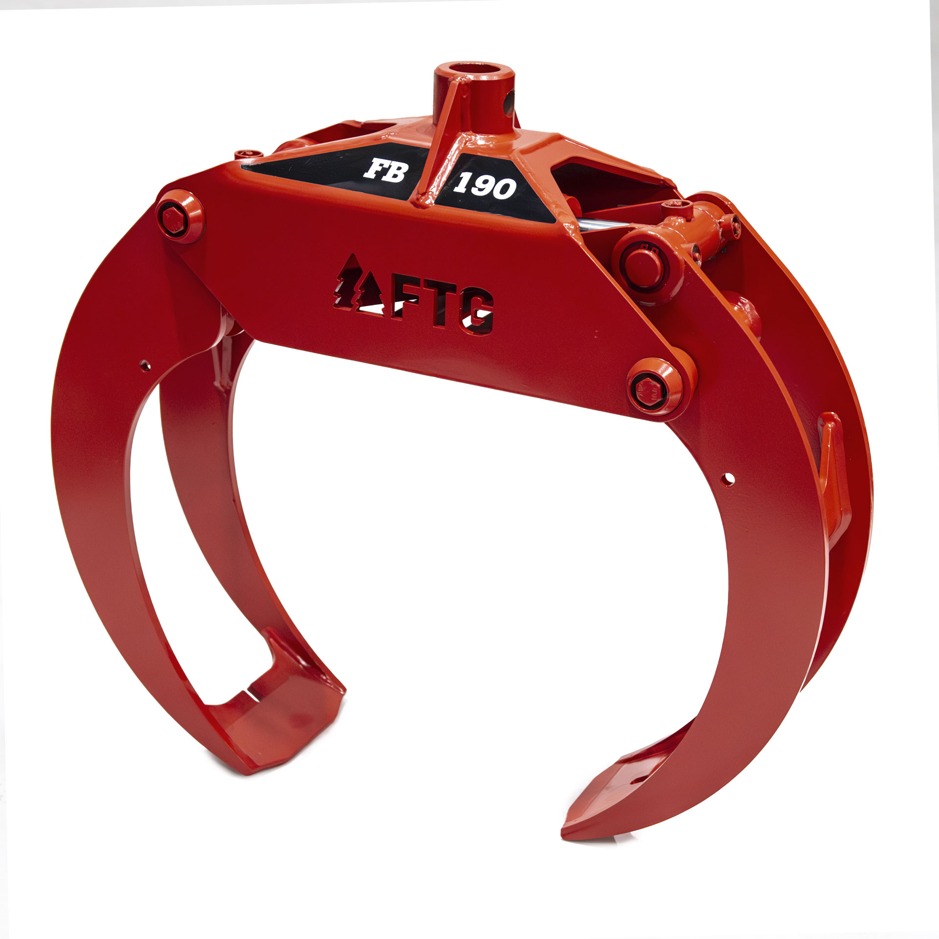 FB190 Timber grapple in red
