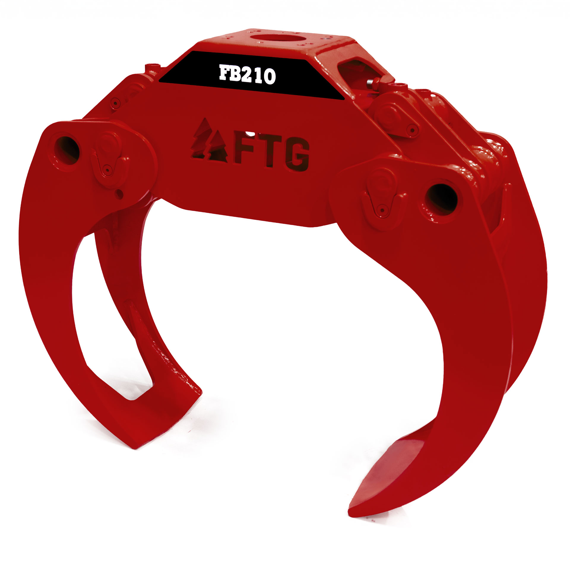FB210 Timber grapple in red